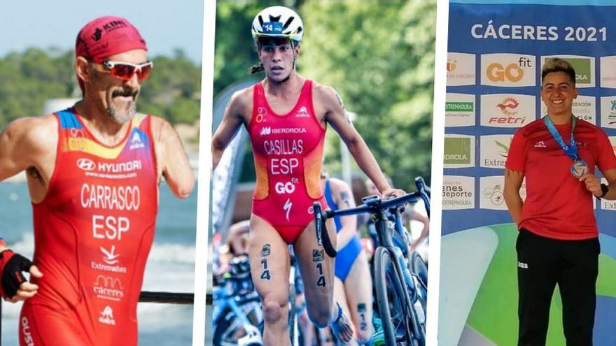 Miriam Casillas, Kini Carrasco y Cristina Miranda, convocados por la Federación Española de Triatlón