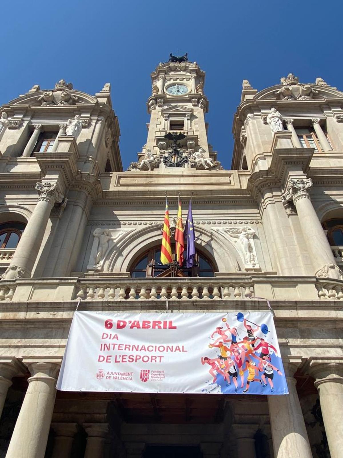 Dia Internacional Deporte , en el Ayuntamiento de Valencia.