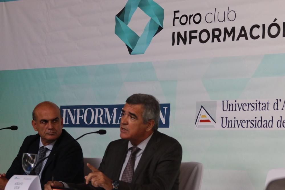 El presidente de la naviera Balearia ha sido hoy el ponente del Foro Club INFORMACIÓN-Universidad de Alicante.