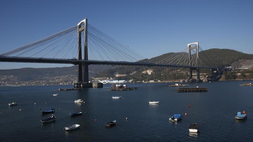 Una vista de la ría de Vigo en Rande. // FdV