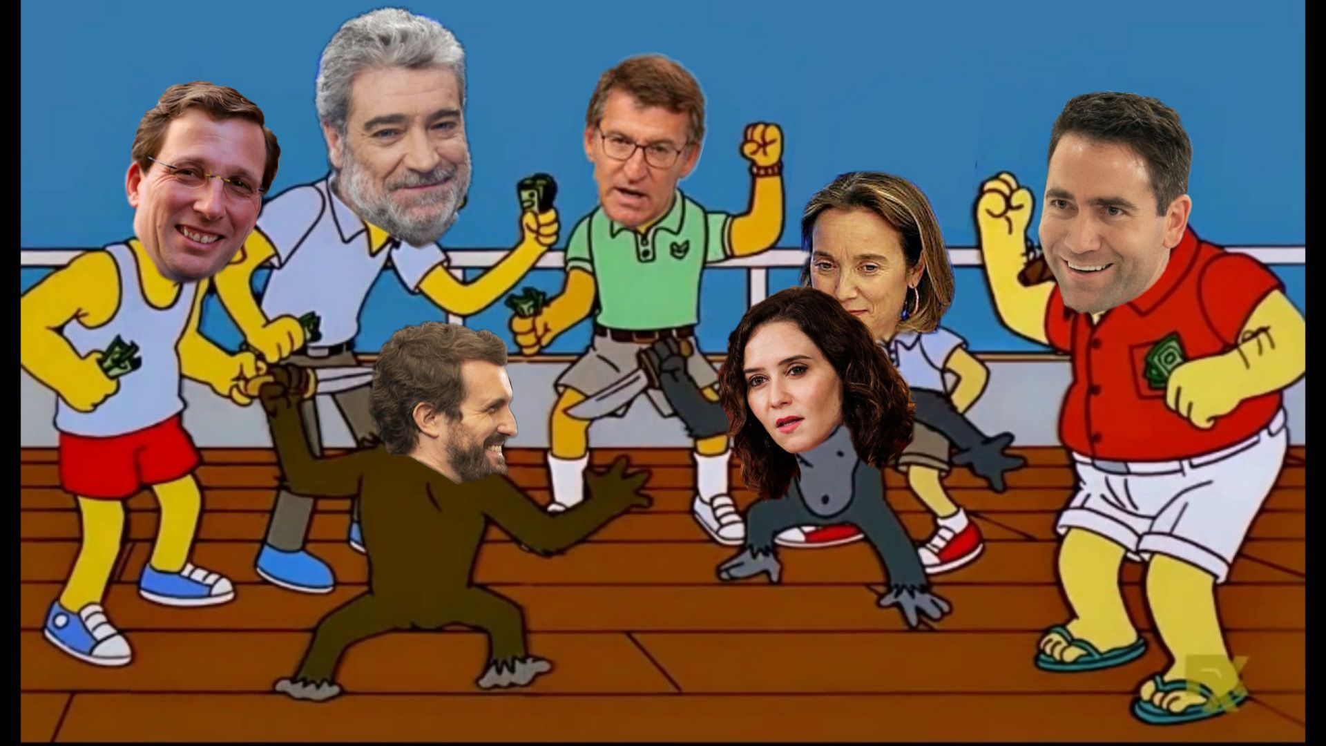 Uno de los memes que surgieron al hilo de la guerra interna del PP entre Pablo Casado e Isabel Díaz Ayuso.