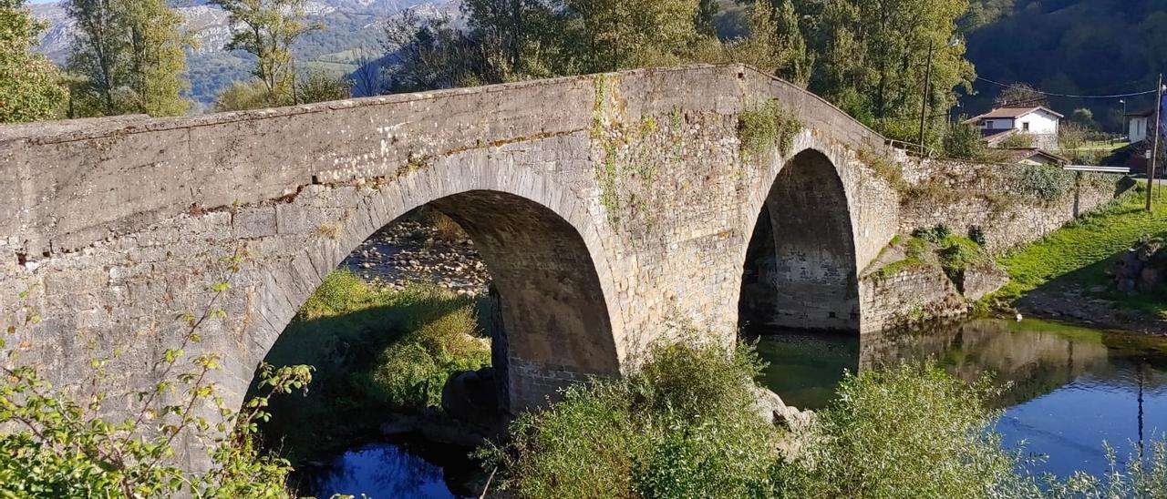 El viaducto de Puente d’Arcu, en Laviana.