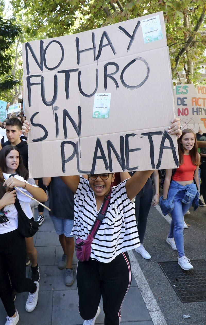 Manifestación por el clima en Zaragoza