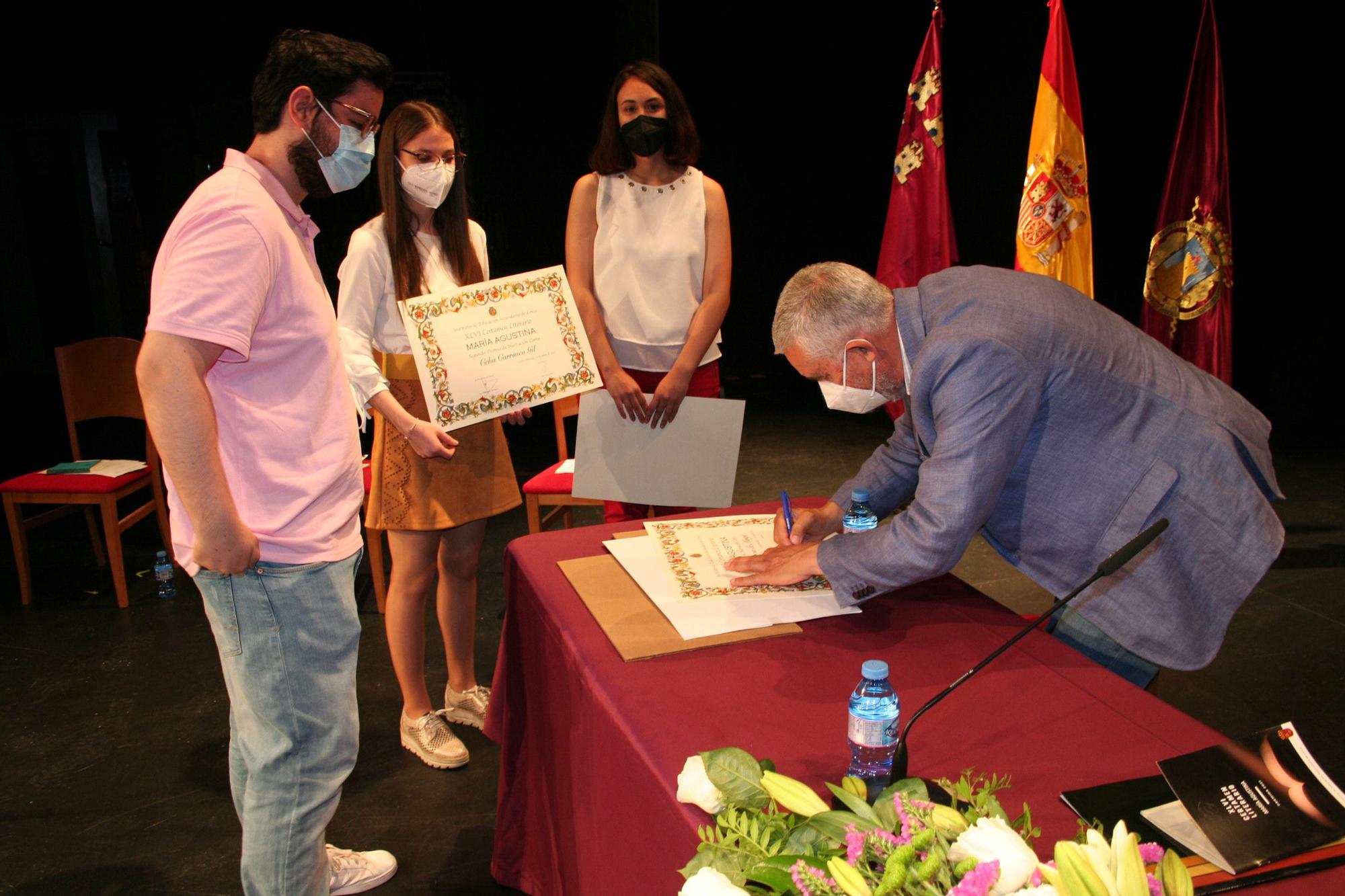 XLVI Certamen Literario María Agustina en Lorca