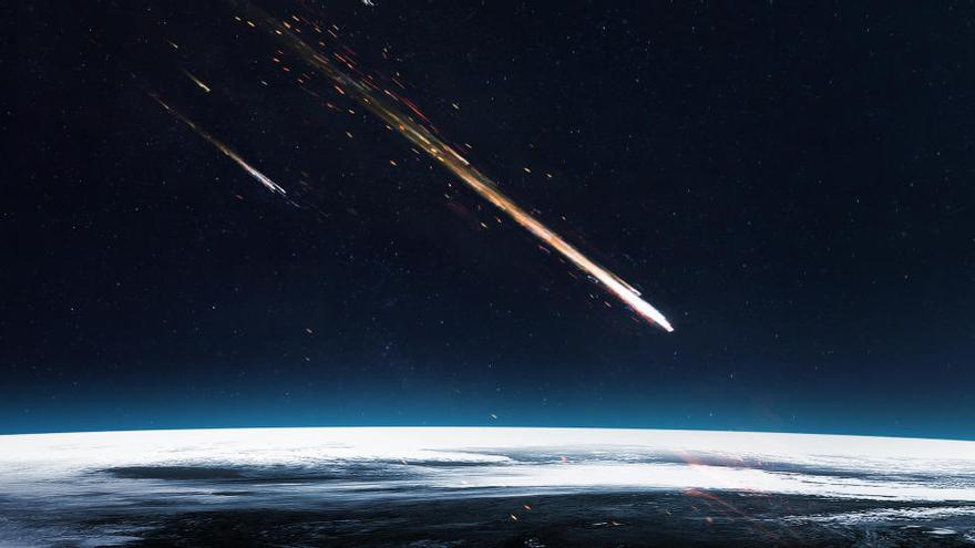 Imagen de un meteorito