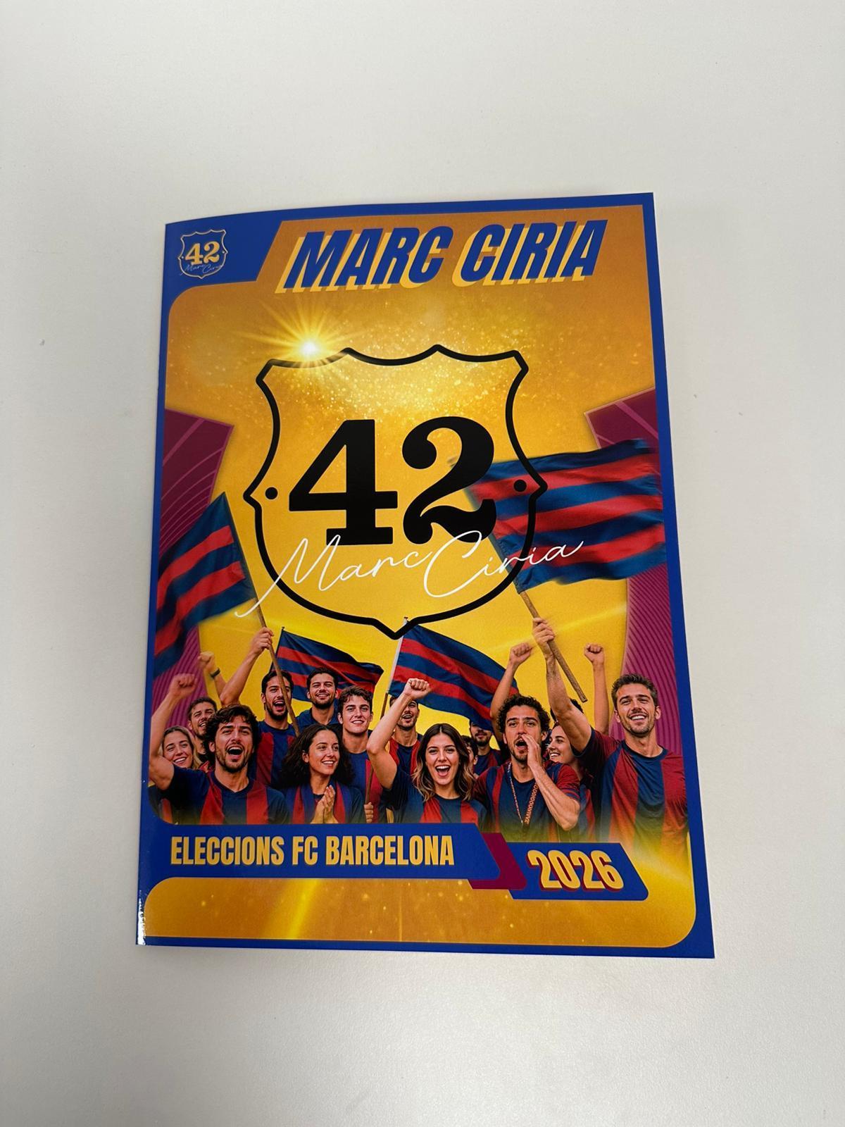 Los cromos de Marc Ciria para ganar las elecciones Los cromos de Marc Ciria para ganar las elecciones