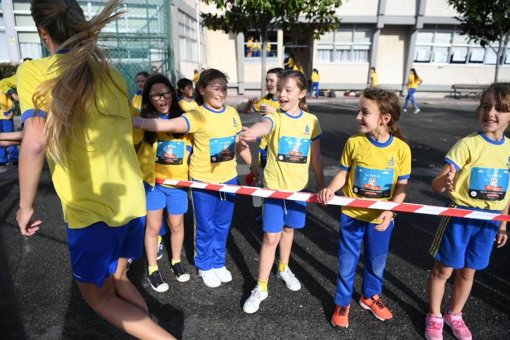 Carrera solidaria en el colegio Obradoiro.