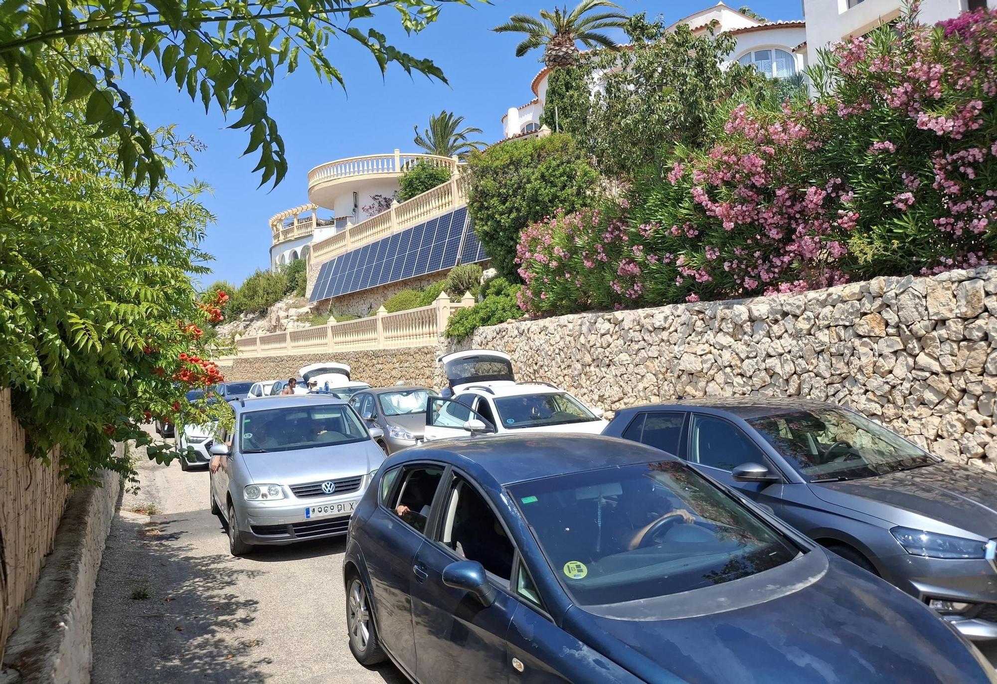 Llenazo y colapso en la Granadella de Xàbia (imágenes)