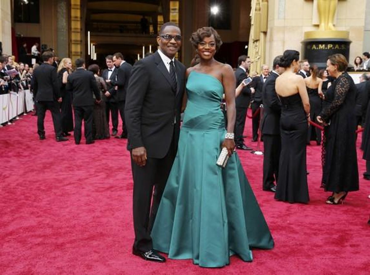 La presentadora Viola Davis i el seu marit, Tennon, al Dolby Theater de Los Angeles.