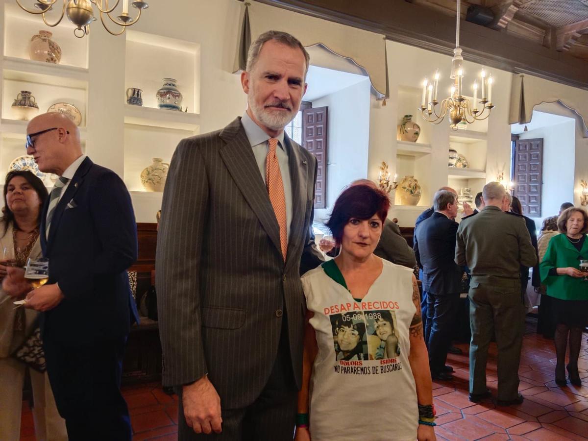 El rei Felip VI amb Mari Carme Òrrit