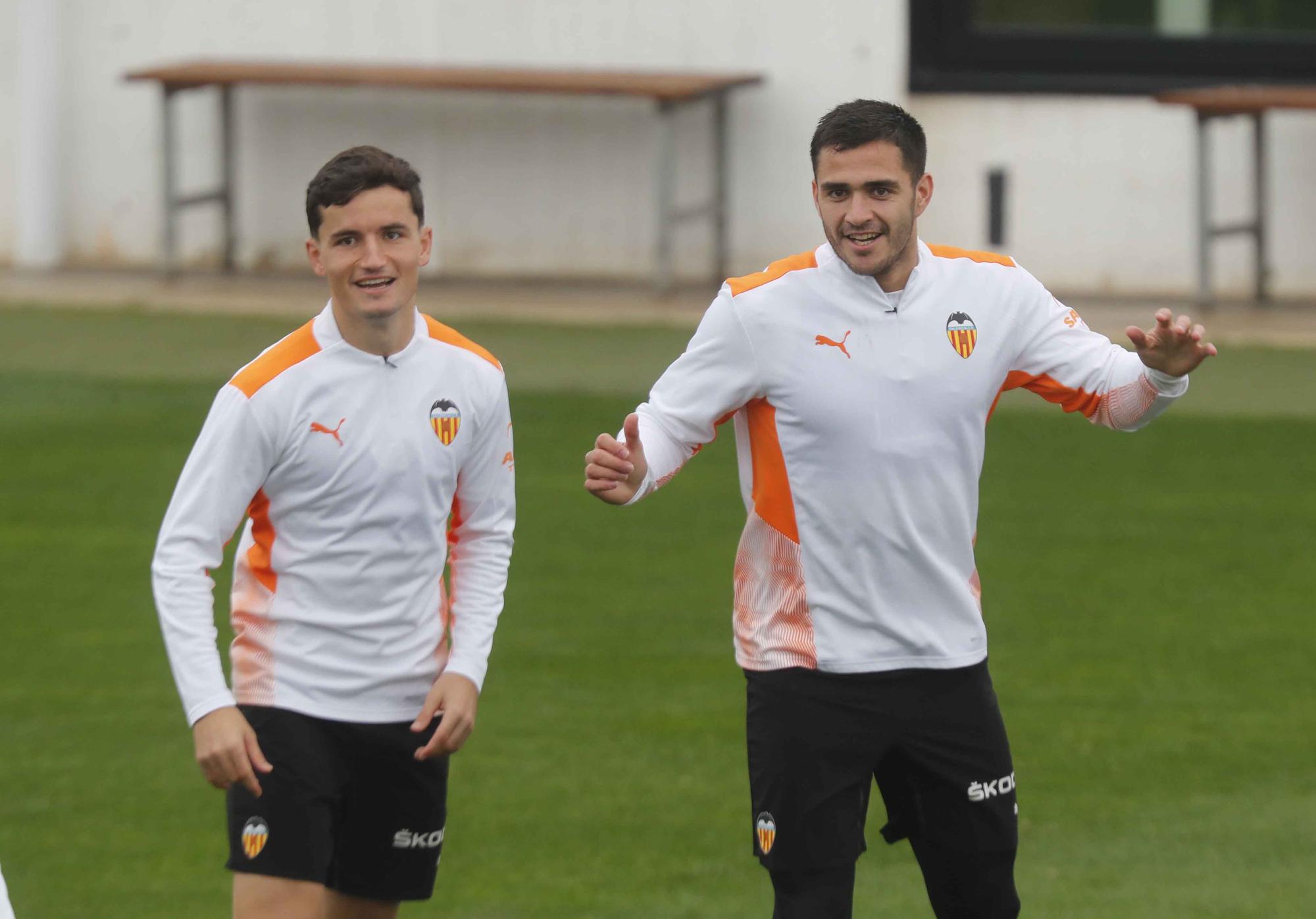 Última sesión antes del partido frente a la Real Sociedad para el Valencia