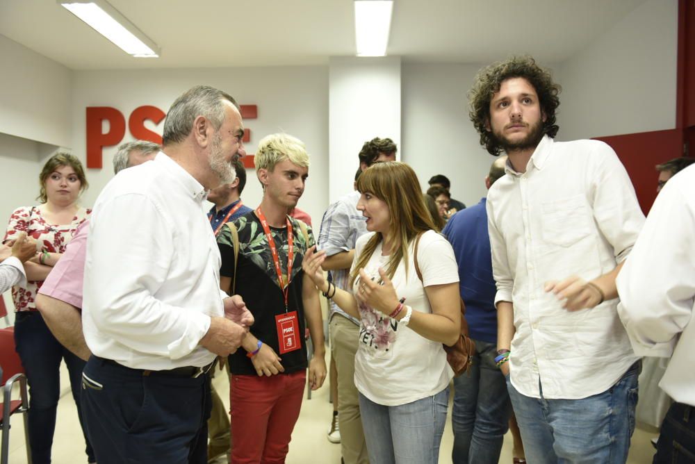 Noche electoral en el PSOE