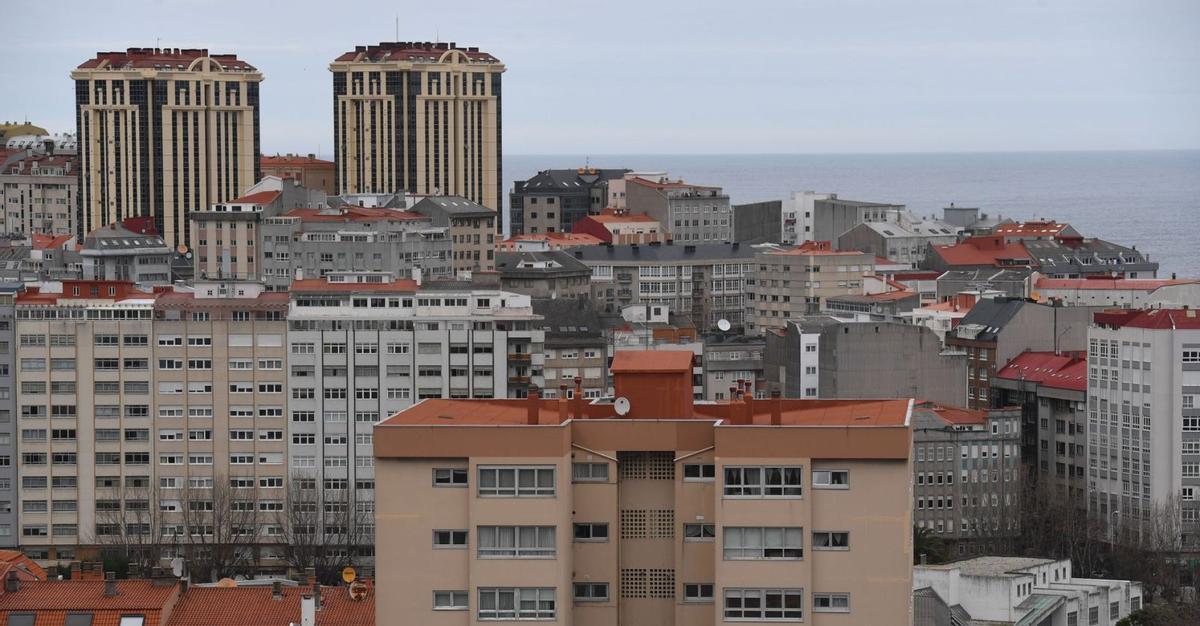 Viviendas en los barrios de Os Rosales, San Roque y Labañou.   | // Víctor Echave