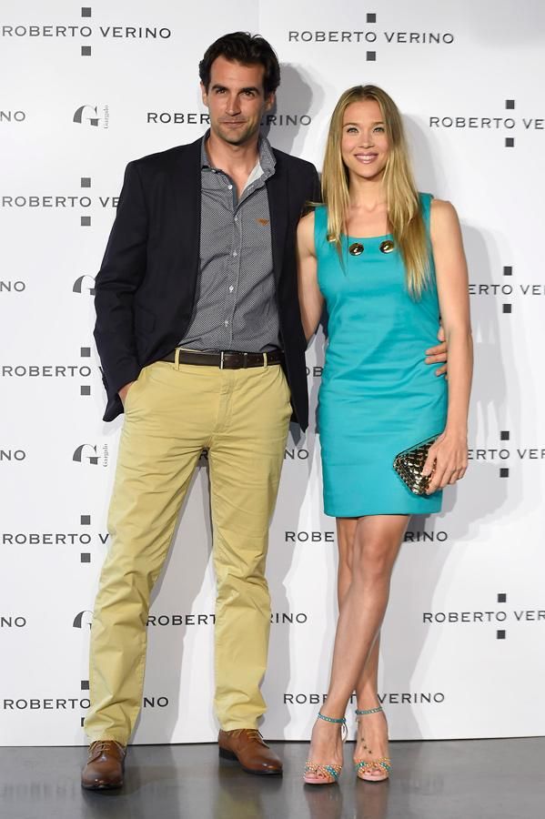 Patricia Montero y Álex Adrover en la presentación de la nueva colección de Roberto Verino