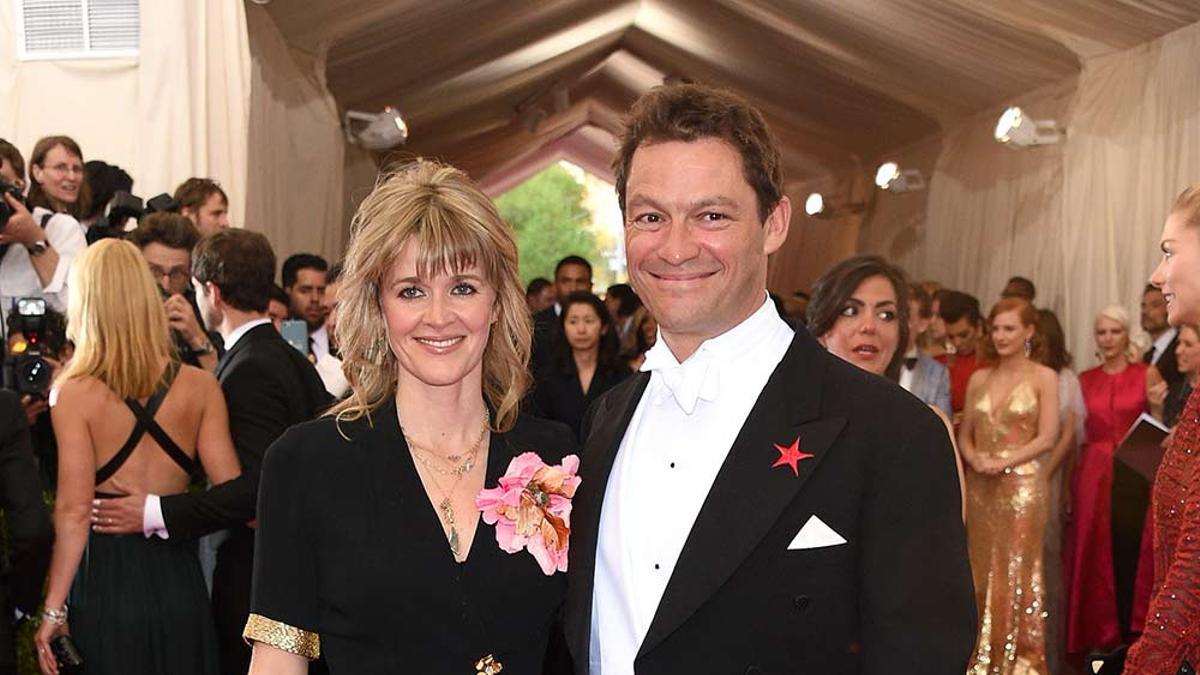 Dominic West, junto a su mujer Catherine Fitzgerald en la gala MET de 2015