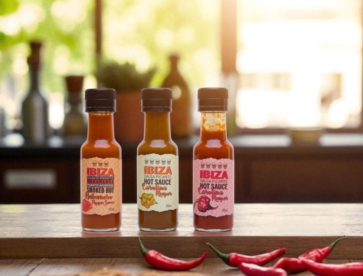 Las salsas picantes de Fluxà Ibiza.