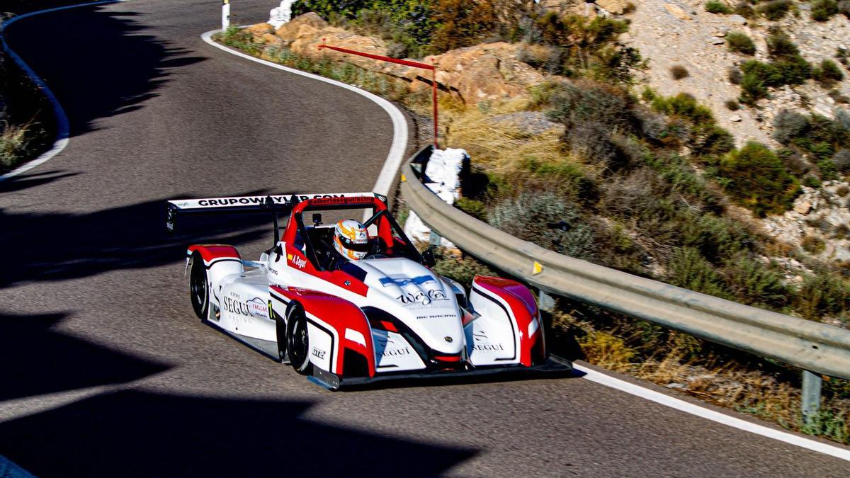 Alberto Seguí, en un tramo de la Subida Ciudad de Berja