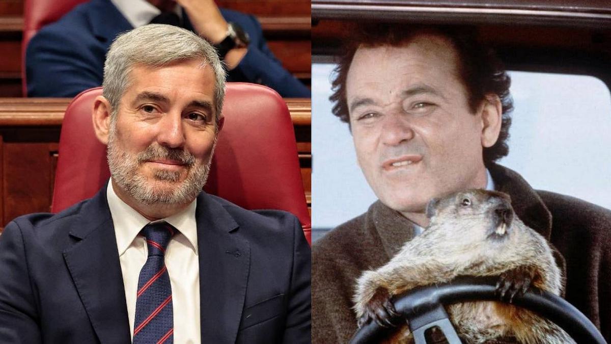 De Yoda al 'Día de la Marmota': Clavijo mostró su lado más cinéfilo en la investidura.