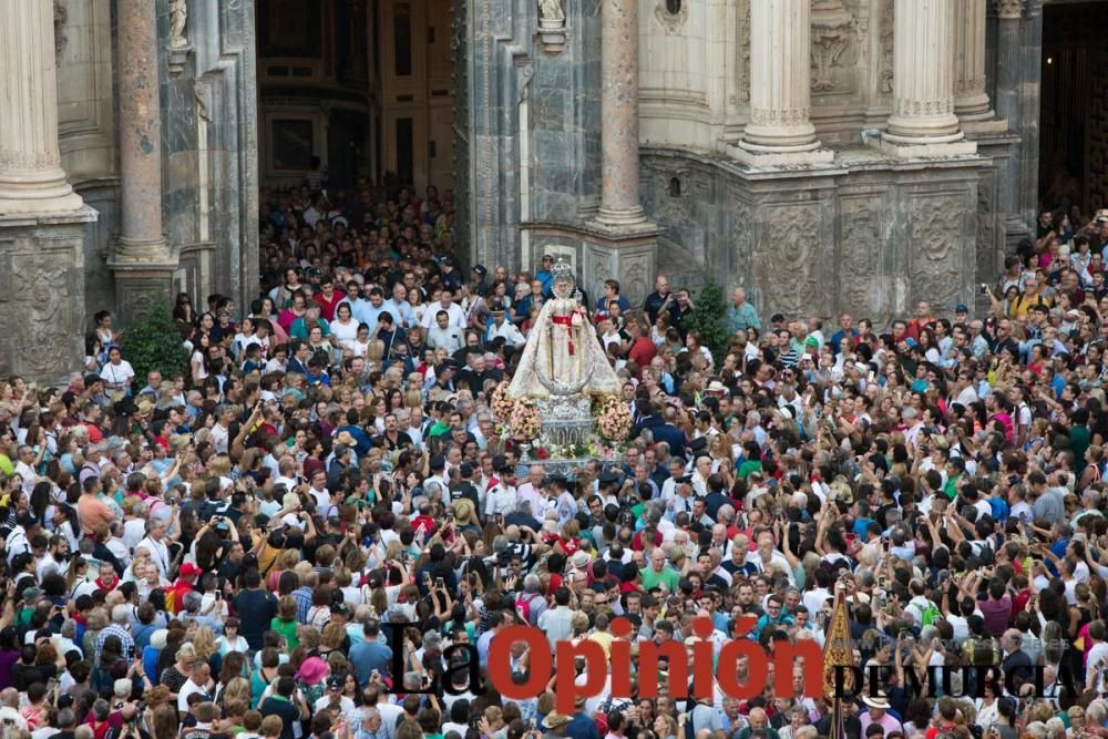 Salida de la Virgen de la Fuensanta desde la Cated