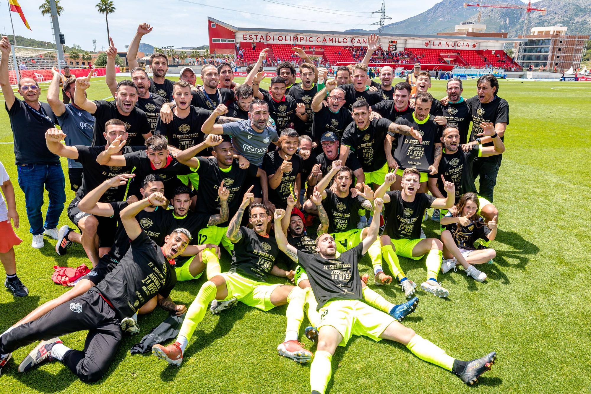 Un empate valía al Intercity en La Nucía para lograr el ascenso directo a Primera RFEF como campeón del grupo 5 de Segunda RFEF. Y un punto lograron los hombres dirigidos por Gustavo Siviero, en un ejercicio de resistencia y orden defensivo