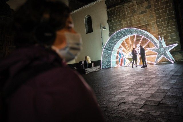 Encendido del alumbrado navideño en el casco de La Laguna