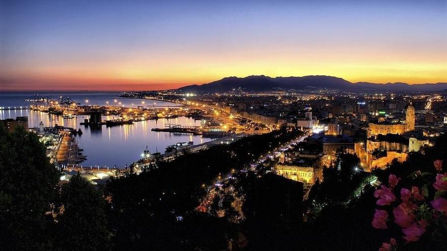 Panorámica de Málaga desde Gibralfaro