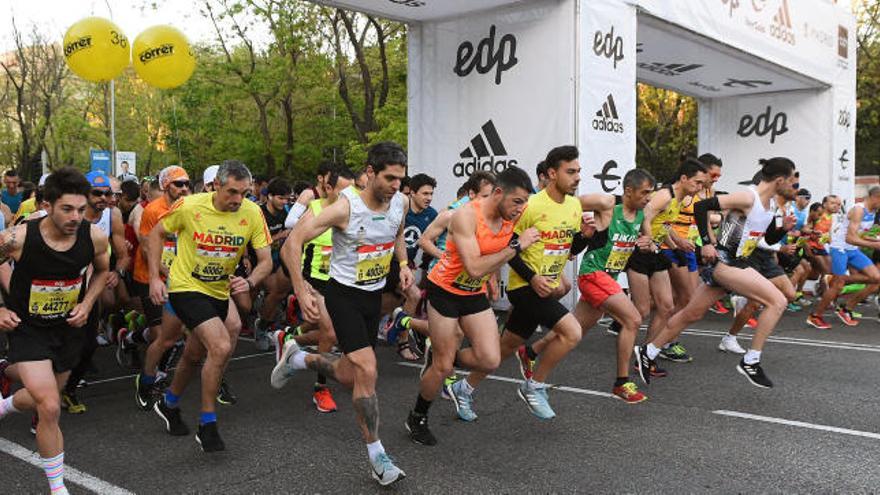 Salida del Maratón de Madrid.