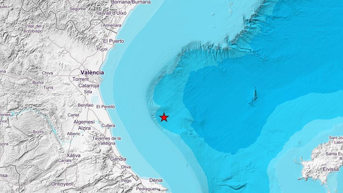 Un terremoto en el goldo de València de 3,3 grados en la escala Richter.