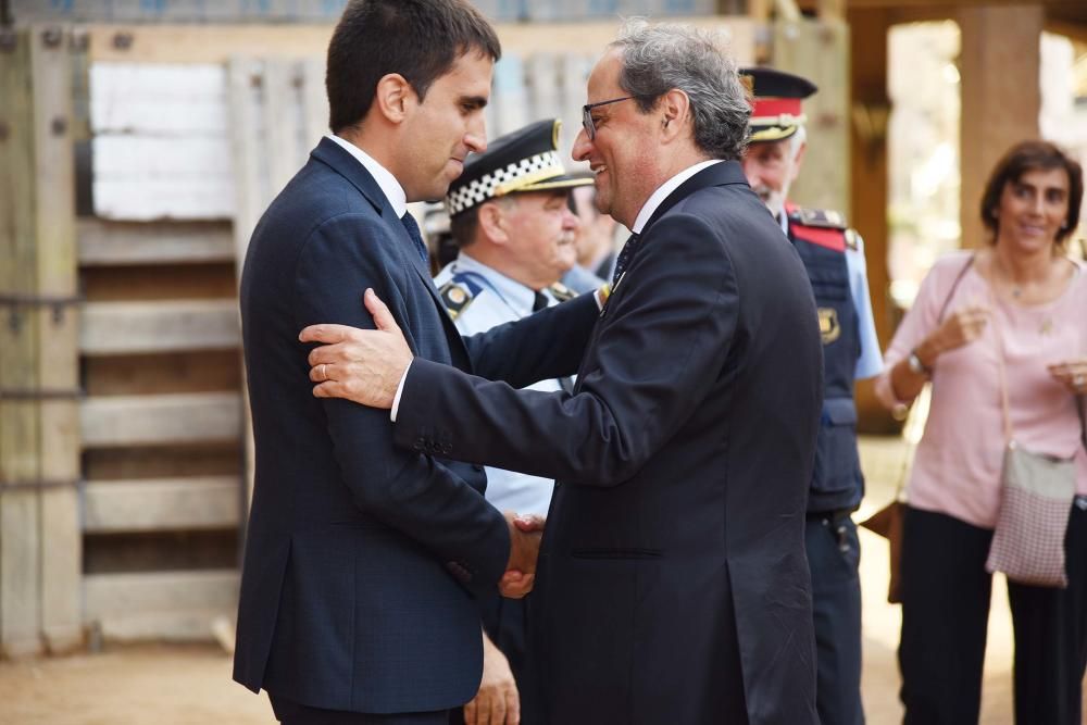 Visita de Torra a Cardona i representació del setge i caiguda del municipi en mans de les tropes borbòniques