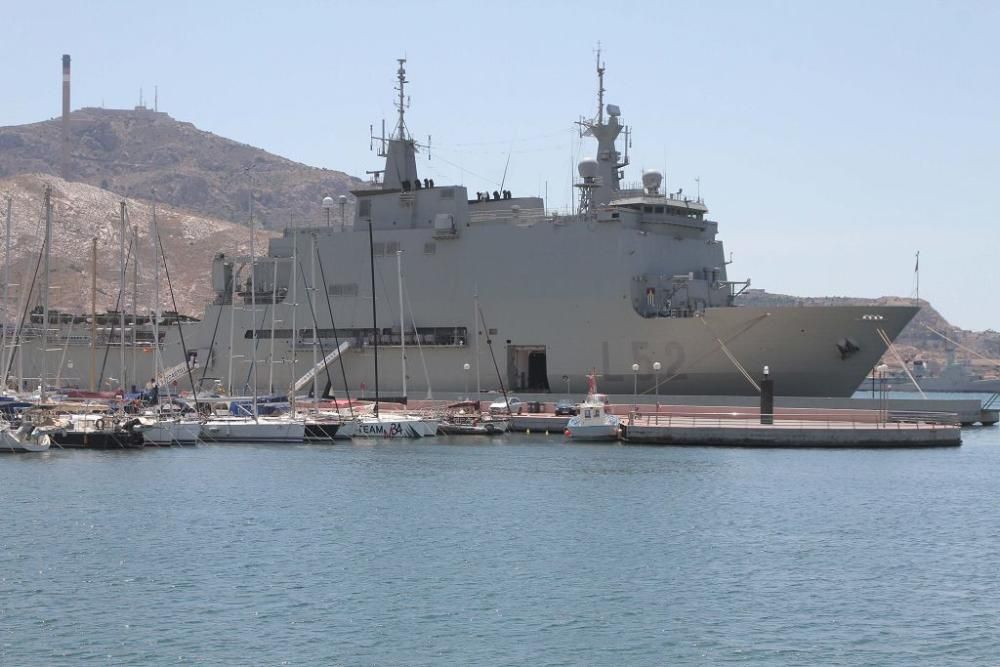 Jornada de puertas abiertas del buque Castilla en Cartagena