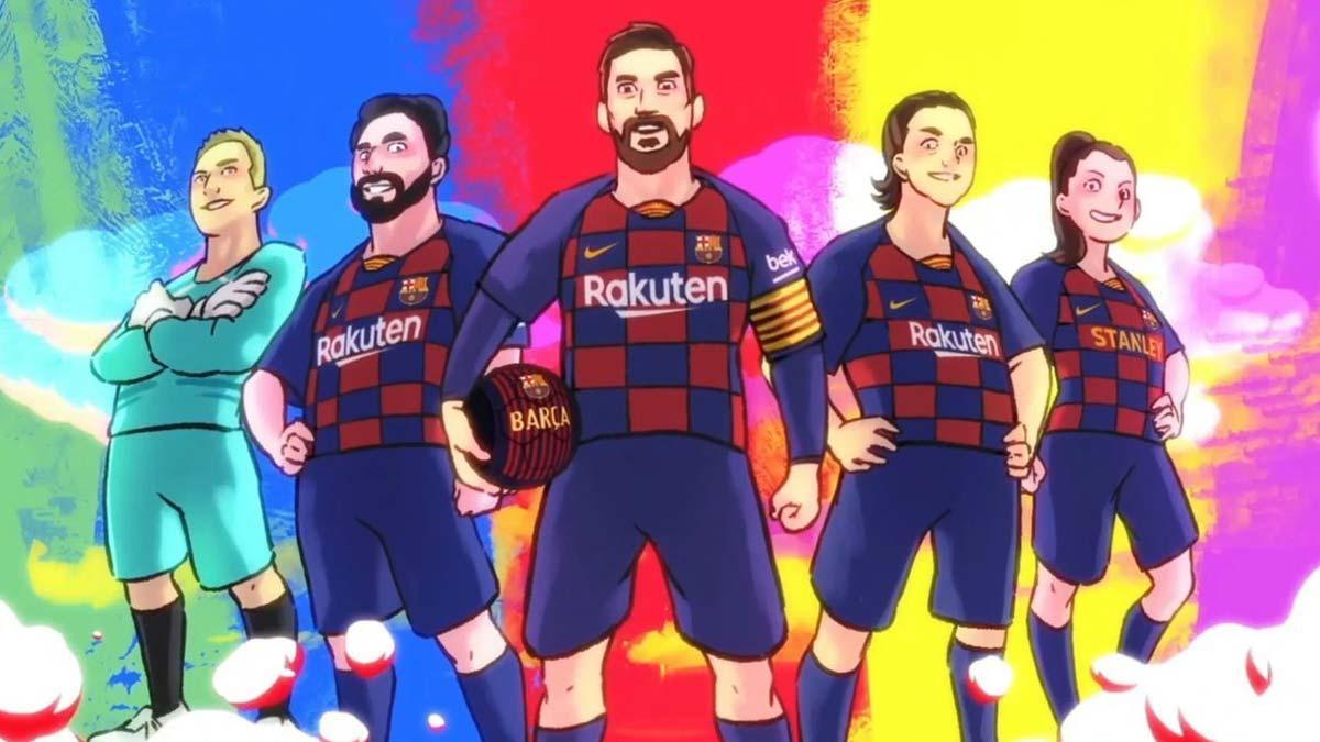 El FC Barcelona celebra el Año Nuevo Chino con un vídeo de animación protagonizado por los jugadores. 