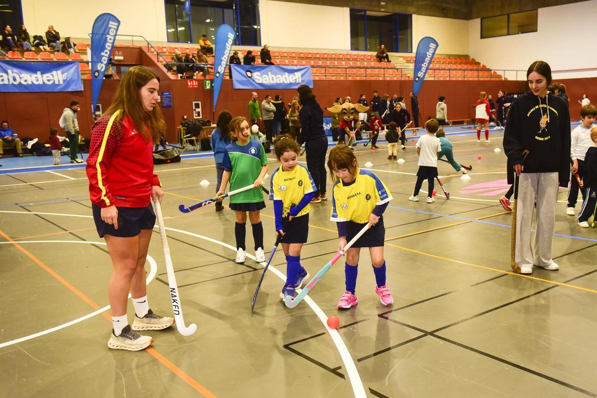 Clínic de la selección española de hockey sala en A Coruña