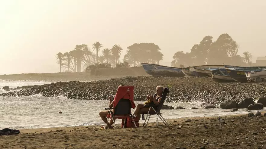 Calima en el sureste de Gran Canaria