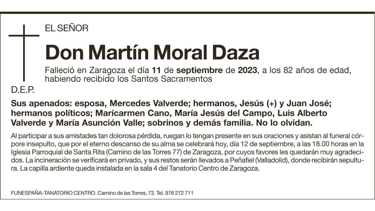 Don Martín Moral Daza