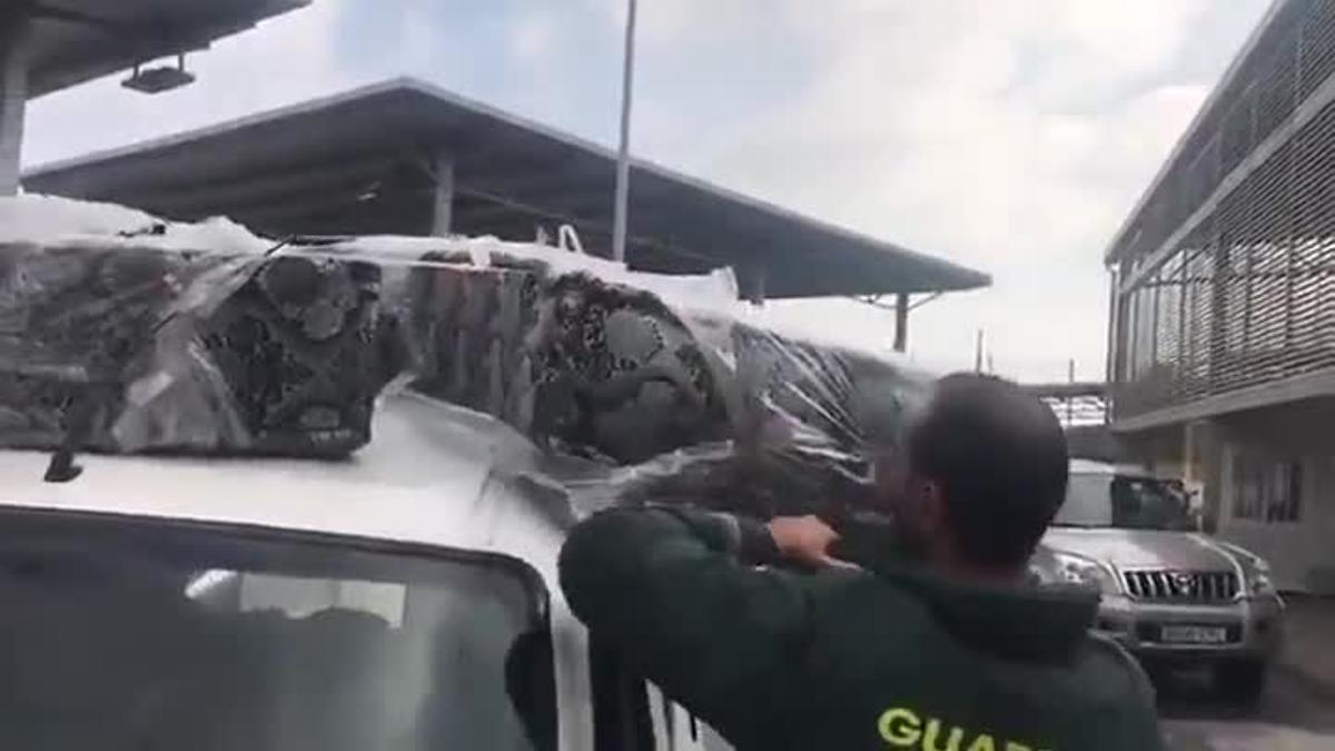La Guardia Civil retira un colchón en cuyo interior viajaba un inmigrante en Melilla