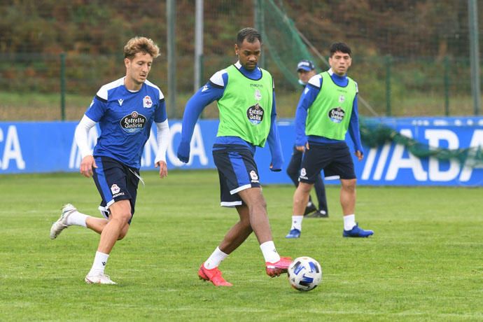 Rolan entrena con el grupo y Valín, lesionado