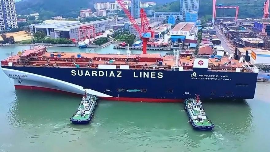 Suardiaz bota el «RS Atlantico», un nuevo buque de