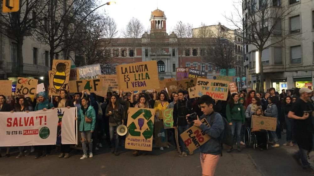 Manifestació contra el canvi climàtic a Girona