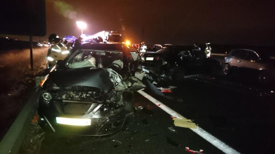 Accidente múltiple en la A-7