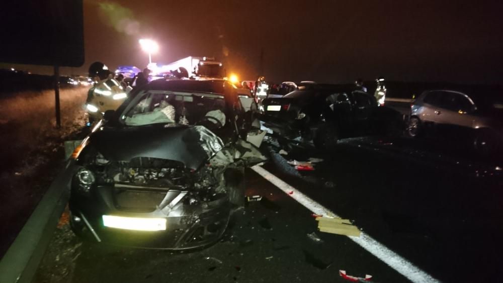 Accidente múltiple en la A-7