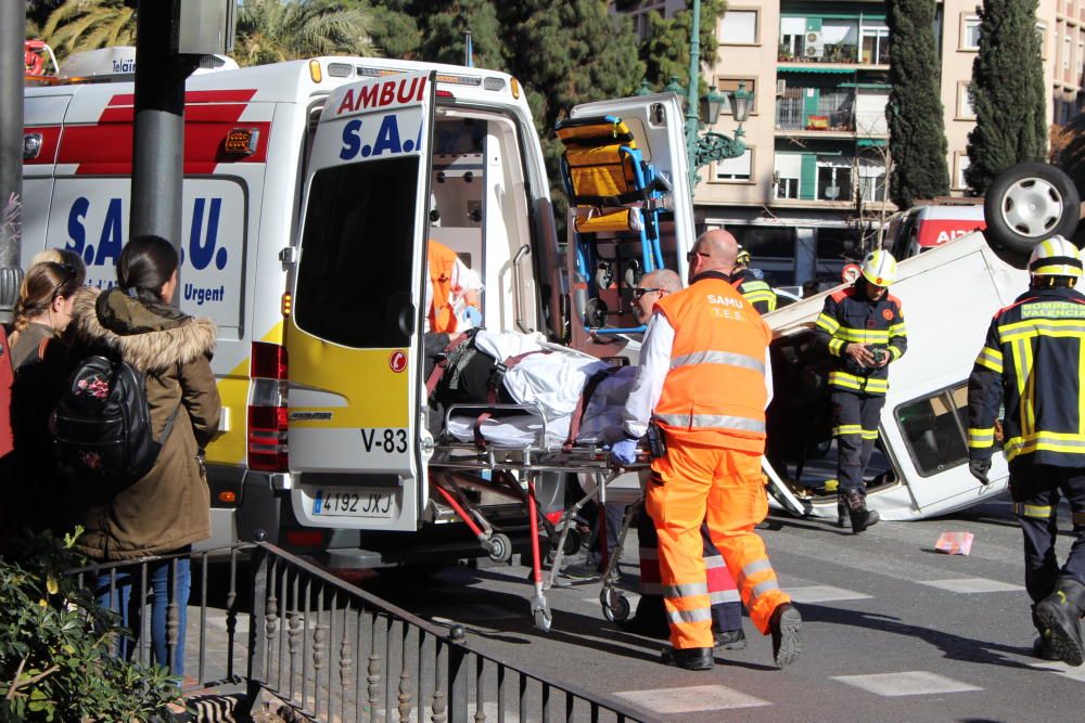 Accidente en la Gran Vía