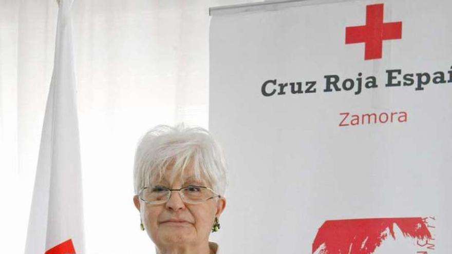 La presidenta de Cruz Roja Zamora, Clara Aladrén.