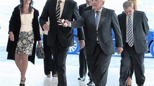 Mariano Rajoy, ayer, en un encuentro con empresarios.