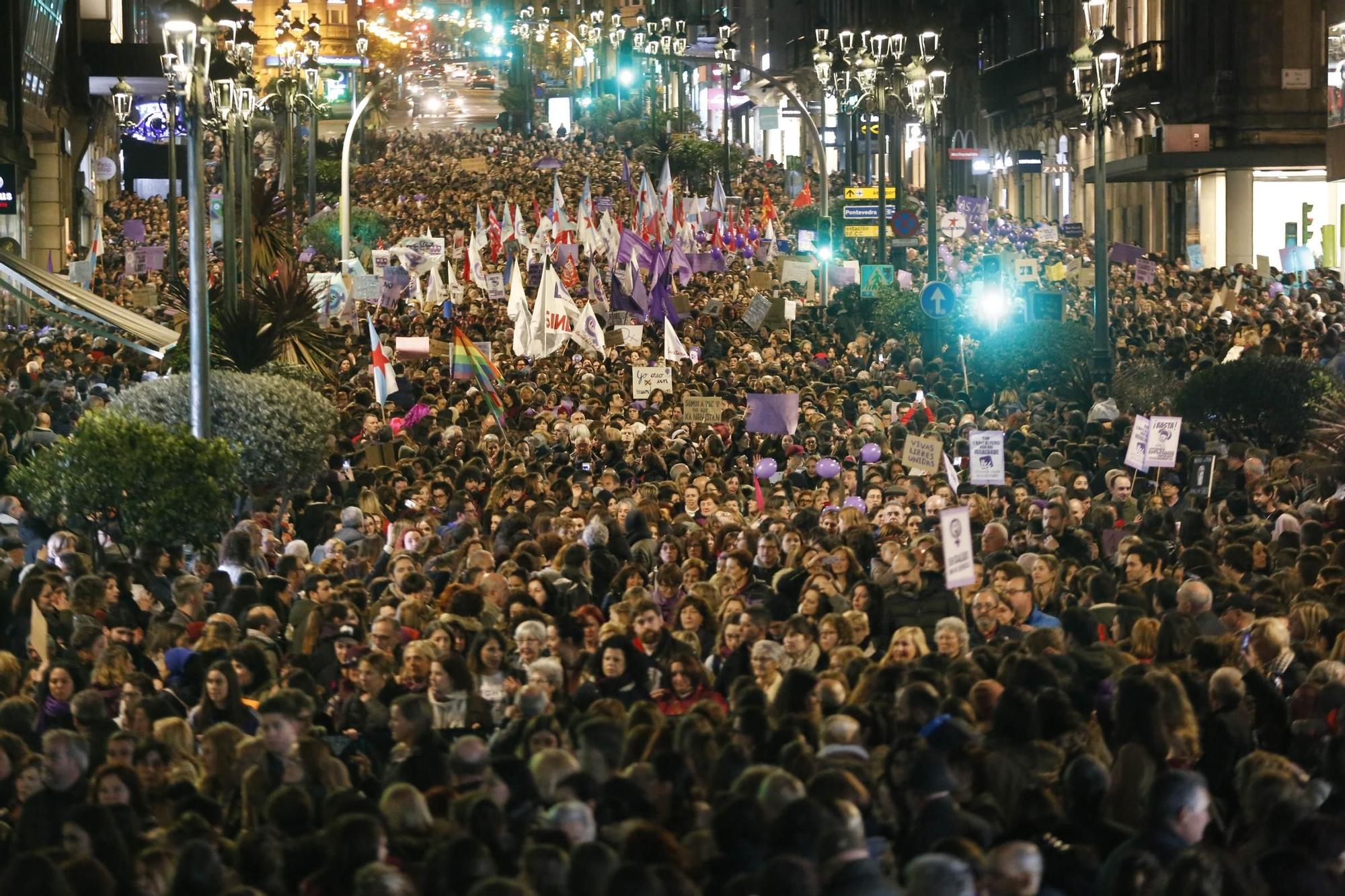 Del fletán al "¡Pases pro bus!": 12 manifestaciones históricas de Vigo