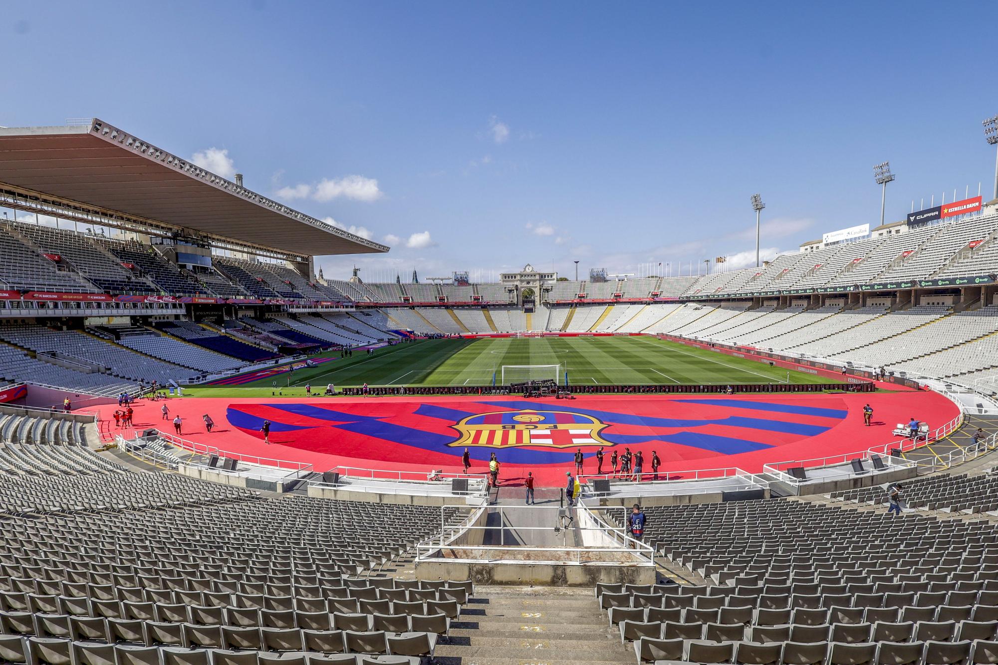 Les millors imatges del debut del Barça al Lluís Companys en el Trofeu Joan Gamper