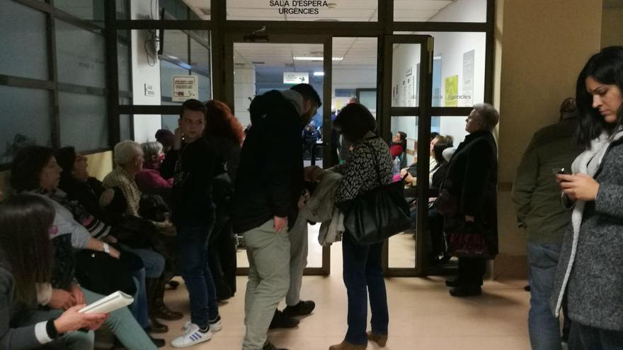 Colas en Urgencias del Hospital General de València la semana pasada.