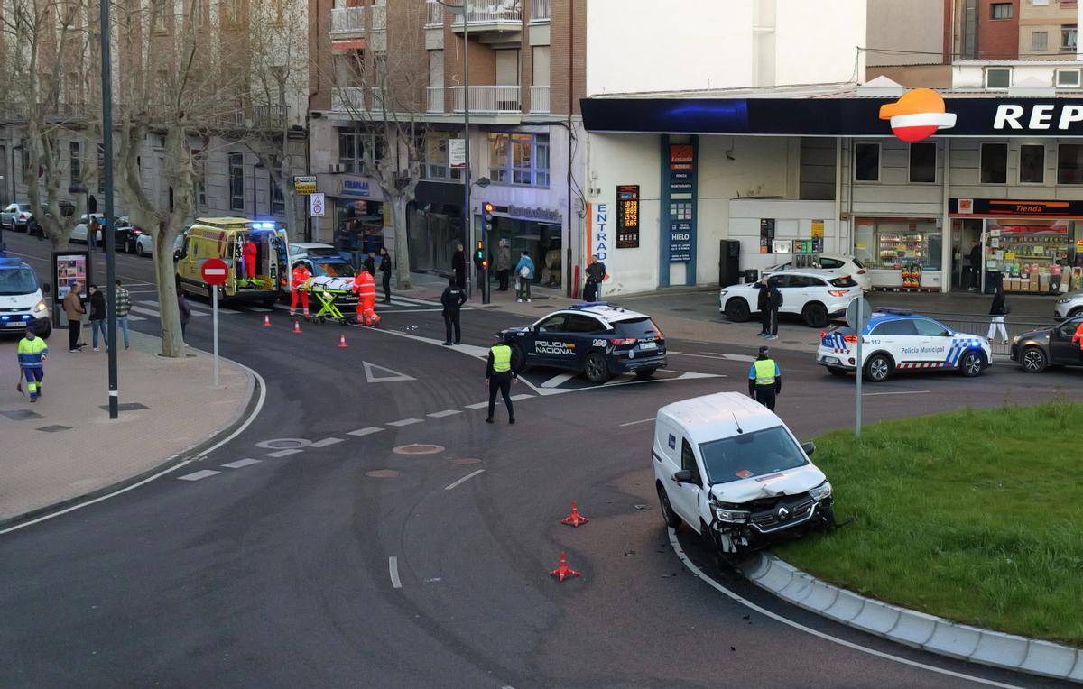 Un hombre de 75 años, herido tras ser atropellado por una furgoneta en Zamora