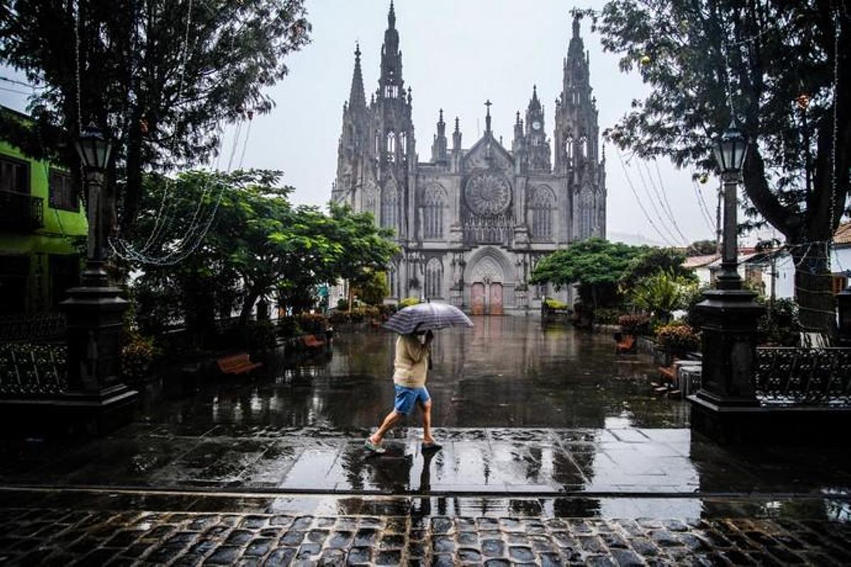 17-11-18. ARUCAS. LLUVIA ARUCAS.  FOTO: JOSÉ ...