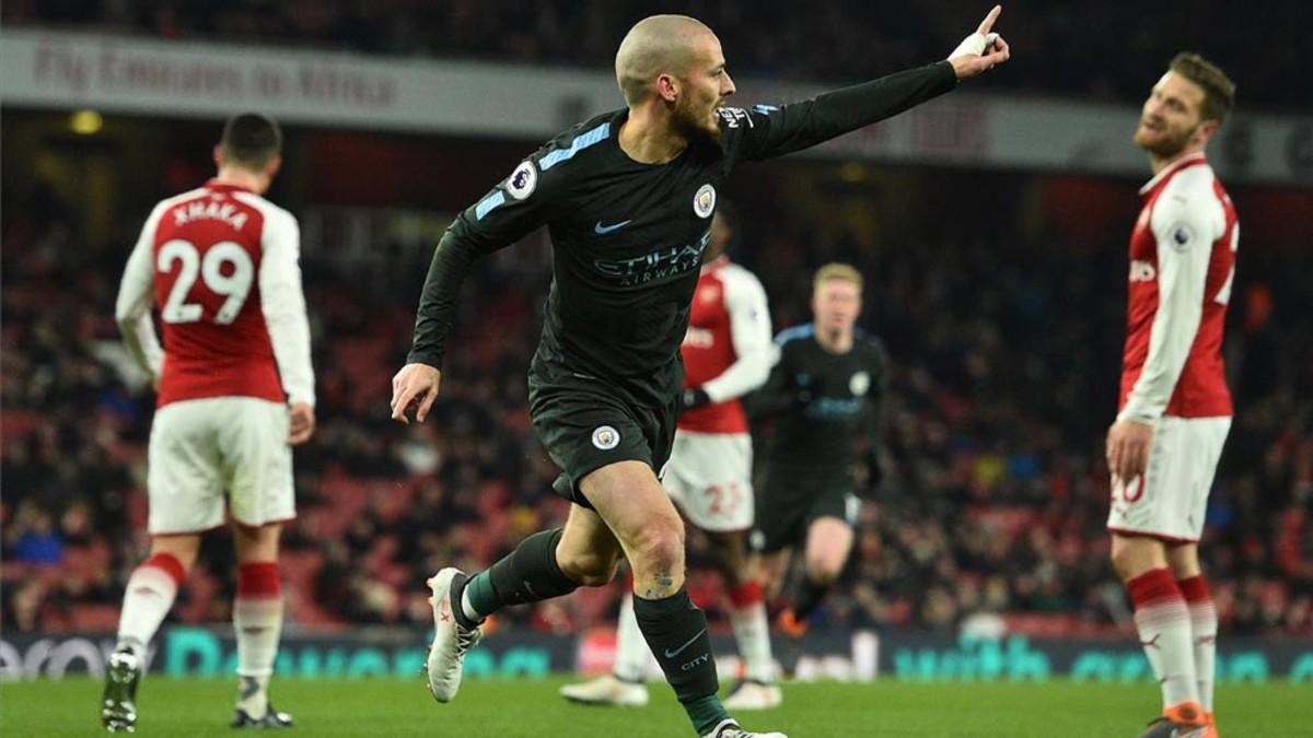 Silva marcó uno de los goles del City