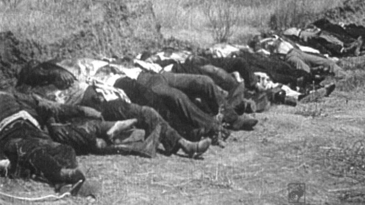 Fusilamientos en Badajoz, ejemplo de la represión franquista durante la guerra civil.